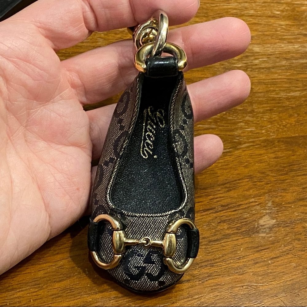 Gucci Navy Blue Shoe Key Chain